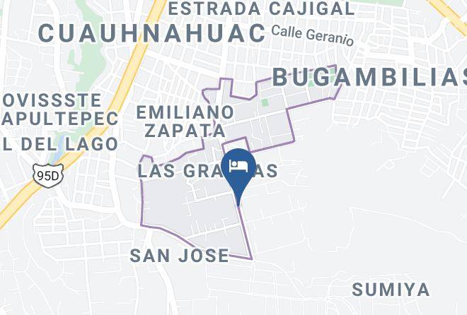 Cuernavaca - Hotel Palacios Maps