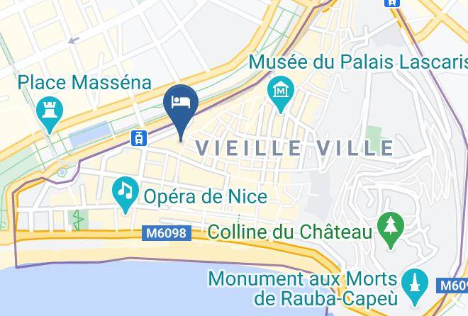 Hotel Palais Saleya Map