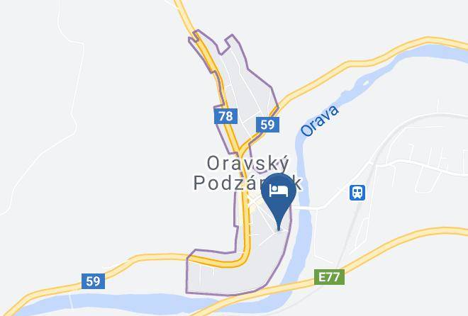 Dolny Kubin - Hotel Palatin Maps