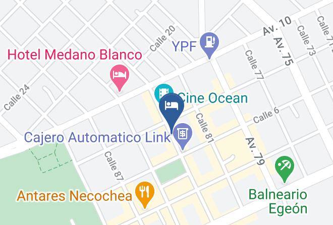 Necochea - Hotel Palikao Maps