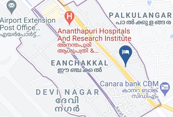 Trivandrum - Hotel Pallava Rajadhani Maps