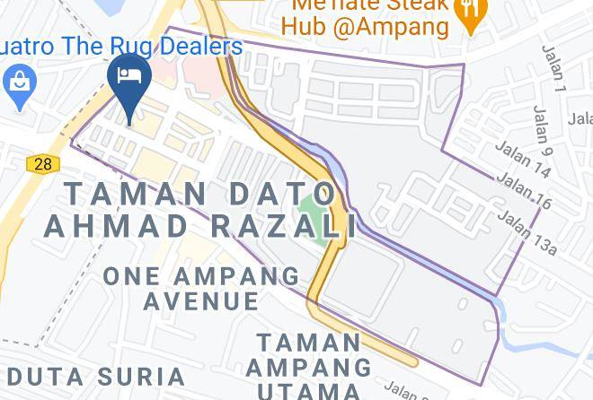 Hulu Langat - Hotel Palm Inn Ampang Point Maps