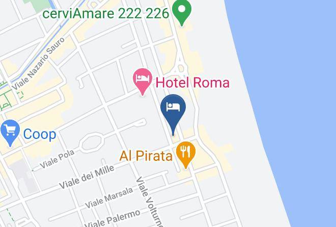 Ravenna - Hotel Palma D'oro Maps