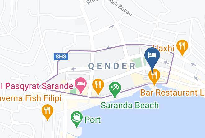Saranda - Hotel Diamond Maps