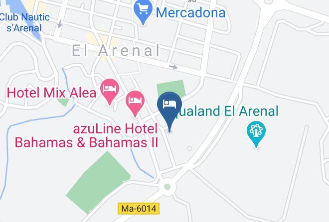 Hotel Palma Mazas Map