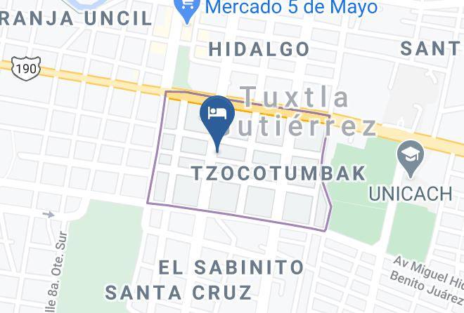Tuxtla Gutierrez - Hotel Palma Real Maps