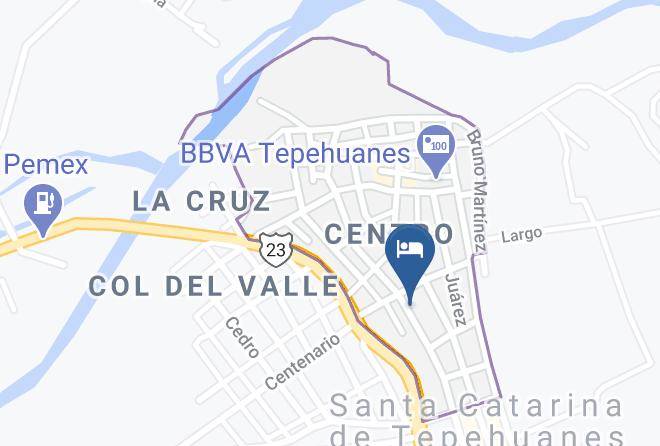 Tepehuanes - Hotel Palma Maps