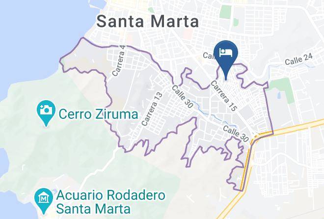 Santa Marta - Hotel Palmarena Plaza Maps