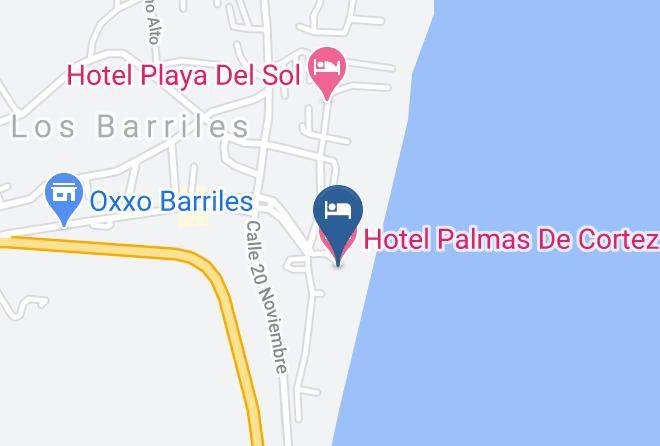 La Paz - Hotel Palmas De Cortez Maps