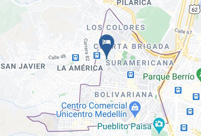Medellin - Hotel Palmas Del Estadio Maps