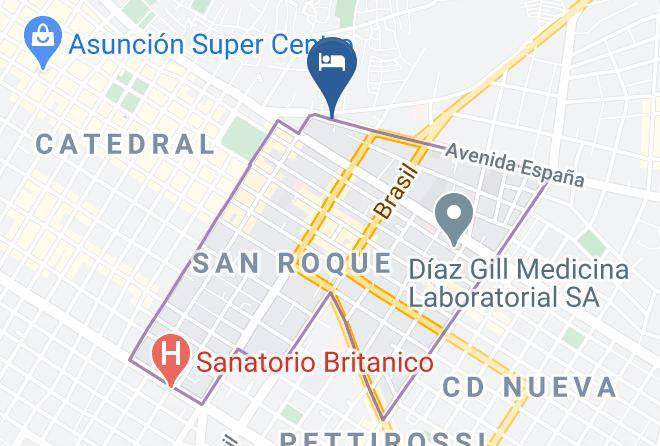 Asuncion - Hotel Palmas Del Sol Maps