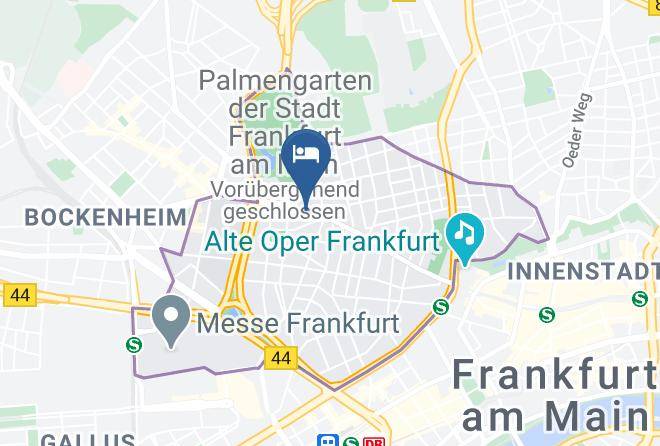 Frankfurt Am Main - Hotel Palmenhof Maps