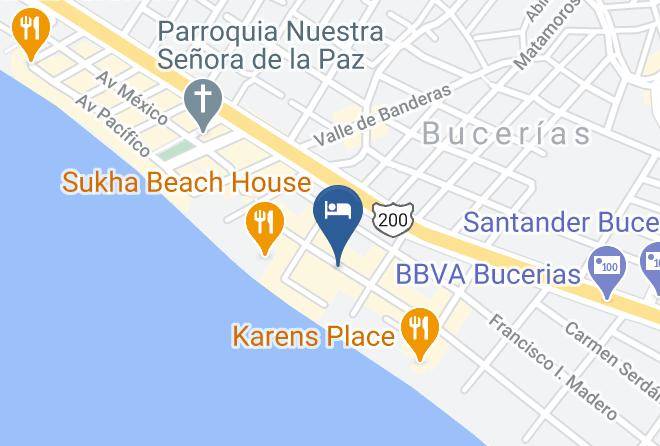 Bahia De Banderas - Hotel Palmeras Maps