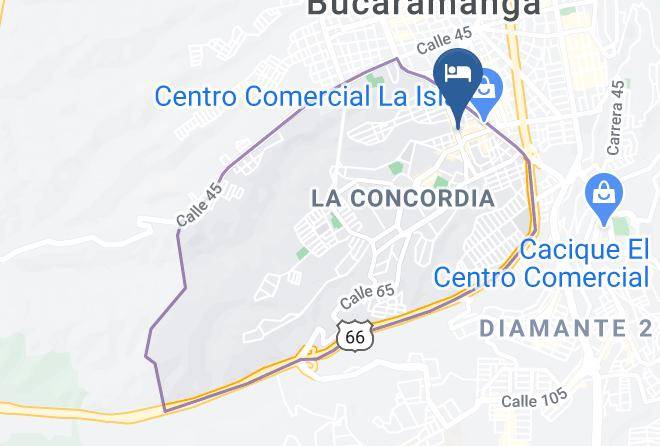 Bucaramanga - Hotel Palmeras De Mariana Maps