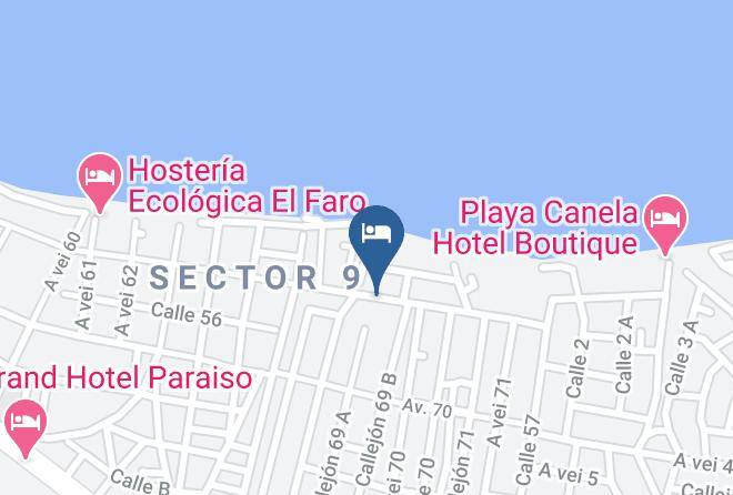 Hotel Palmeras Playa Milina Map