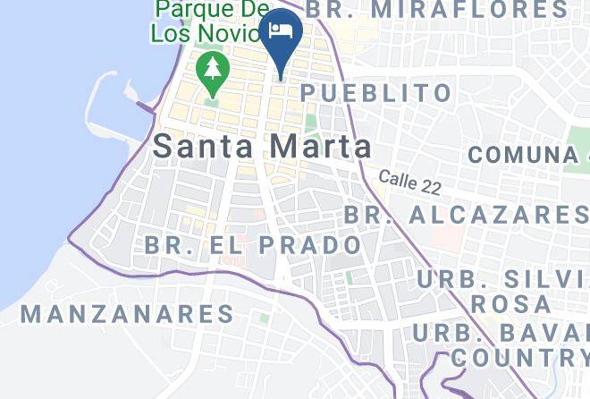 Santa Marta - Hotel Palmeras Maps