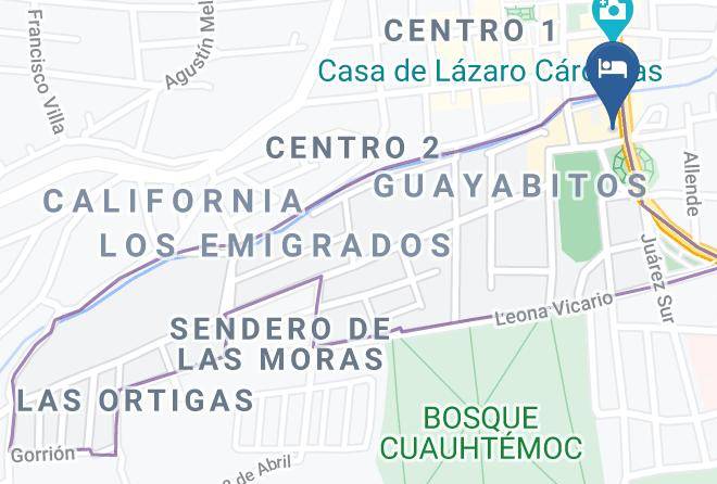 Jiquilpan - Hotel Palmira Maps