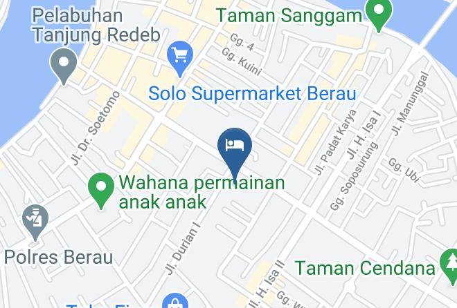 Berau Regency - Hotel Palmy Ecxlusive Berau Maps