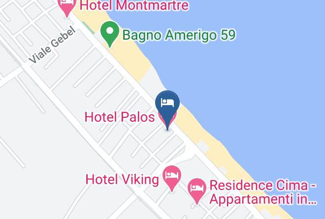 Rimini - Hotel Palos Maps