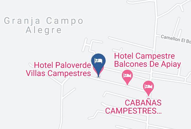 Villavicencio - Hotel Paloverde Villas Campestres Maps