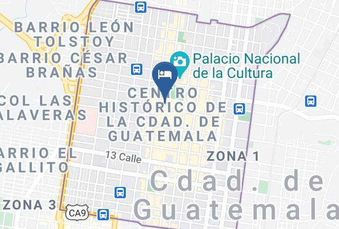 Guatemala - Hotel Panamerican Centro Historico Maps
