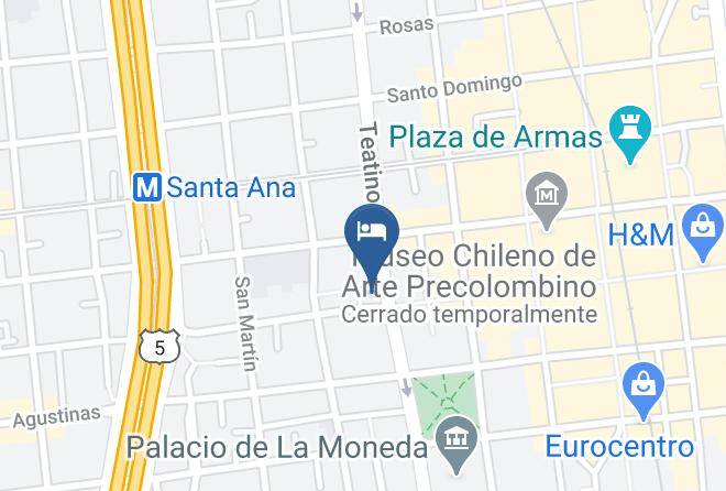 Santiago - Hotel Panamericano Maps