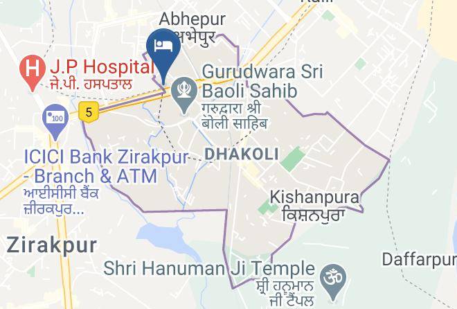 Zirakpur - Hotel Panash Maps