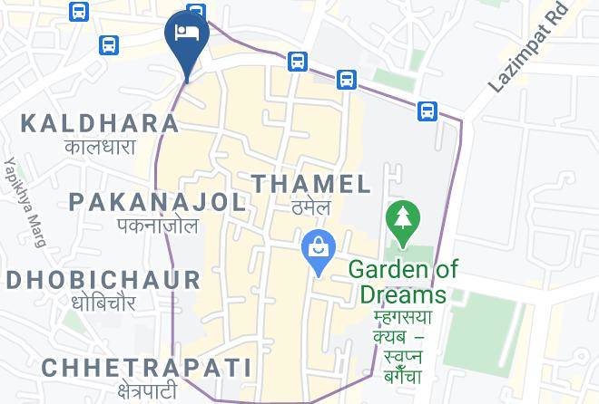 Kathmandu - Hotel Pancha Buddha Maps