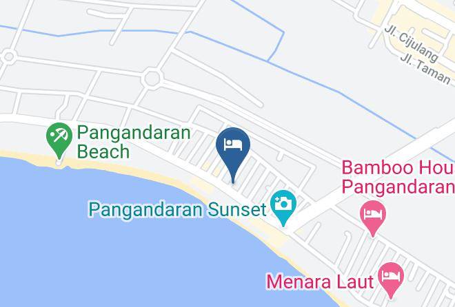 Pangandaran Regency - Hotel Pangandaran Beach Maps