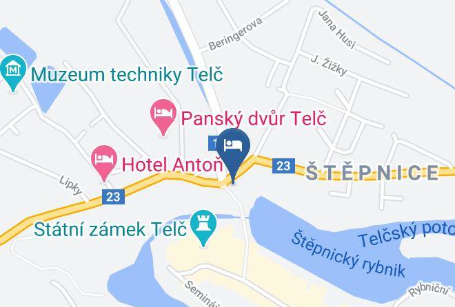 Hotel Pangea Map - Vysocina - Jihlava