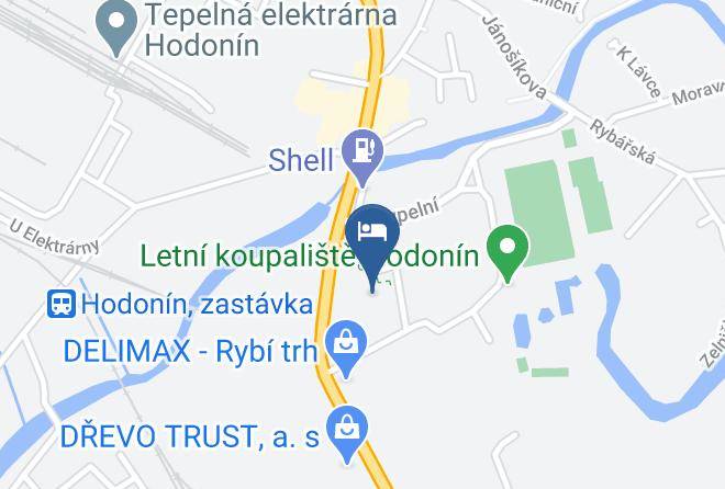 Hodonin - Hotel Panon Maps