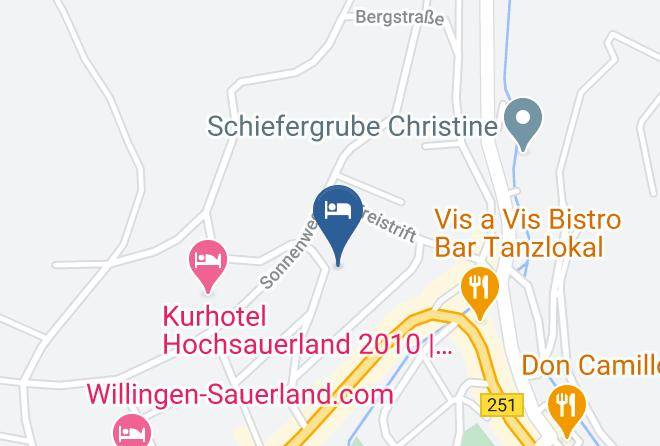 Waldeck Frankenberg - Hotel Panorama Garni Maps