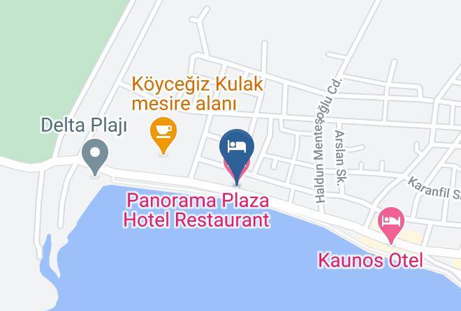 Koycegiz - Panorama Plaza Hotel Restaurant Maps