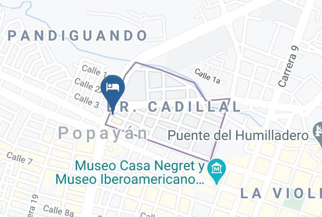 Hotel Panorama Popayan Map
