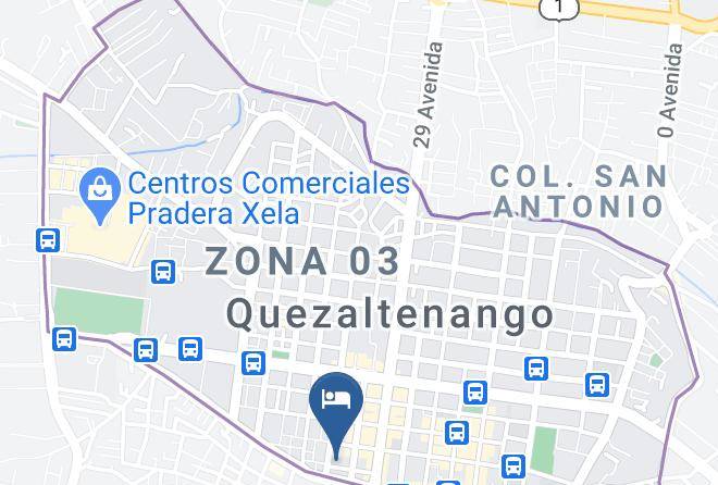 Quetzaltenango - Hotel Panorama Maps