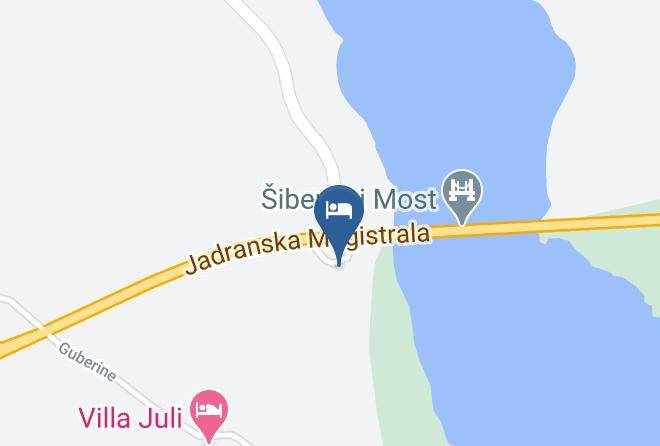 Sibenik - Hotel Panorama & Restaurant Lavista Maps
