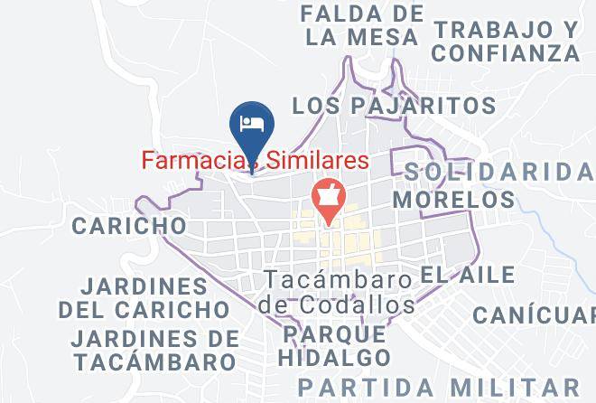 Tacambaro - Hotel Panorama Maps