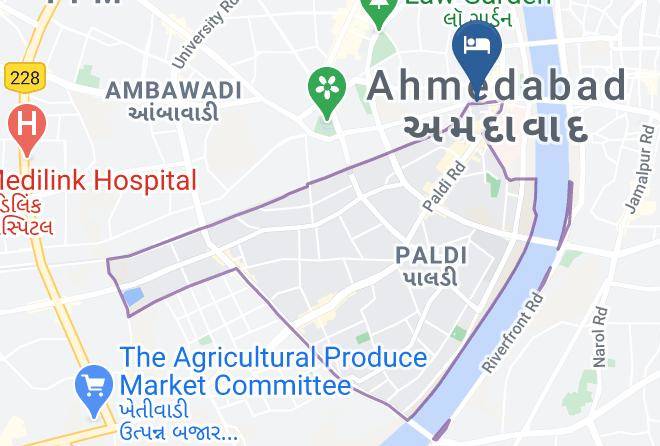 Ahmadabad - Hotel Panshikura Ahmedabad Maps