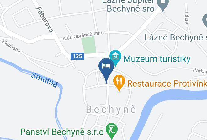 Tabor - Hotel Panska Maps