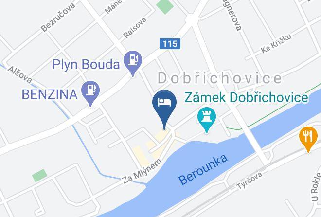 Prague West - Hotel Panska Zahrada Maps