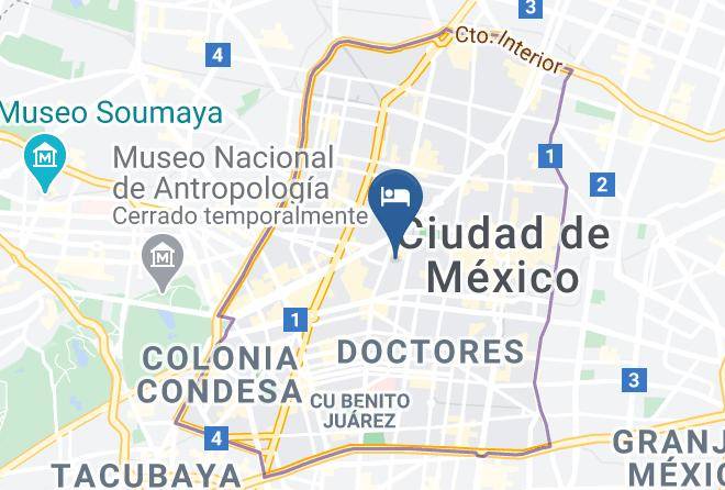 Hotel Panuco Map - Mexico City - Cuauhtemoc