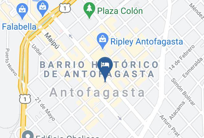 Antofagasta Province - Hotel Paola Maps