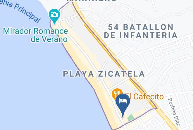Hotel Papaya Surf Map - Oaxaca - Santa Mariaotepec