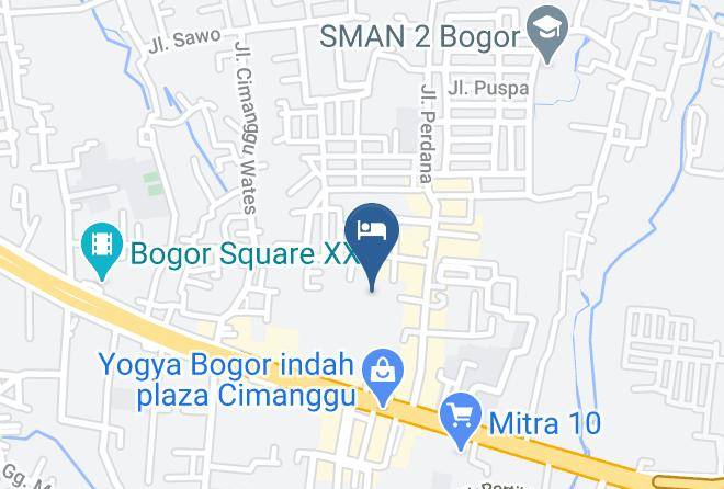 Kota Bogor - Hotel Papyrus Tropical Maps