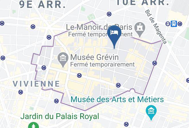 Paris - Hotel Paradis Paris Maps