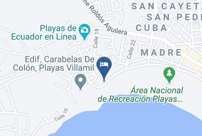 Playas - Hotel Paradise Beach Maps