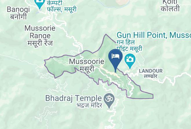 Hotel Paradise Continental Mussoorie Map