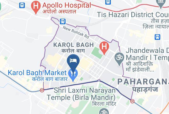 Karol Bagh - Hotel Paradise Inn Maps