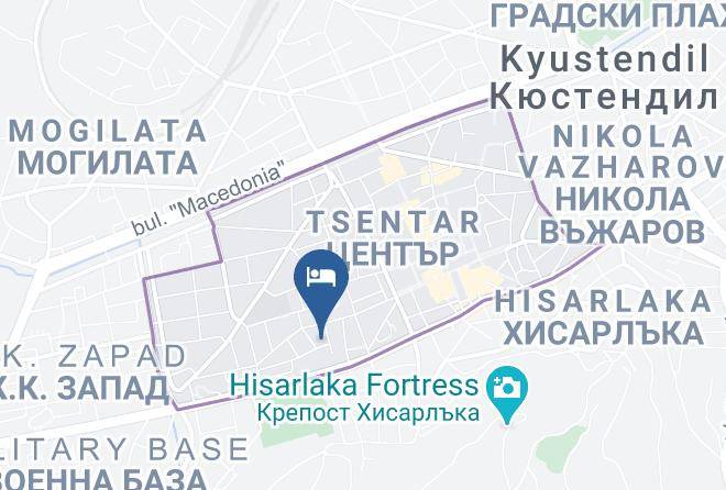 Kyustendil - Hotel Paradise Maps