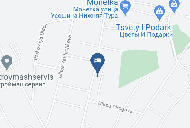 Nizhnyaya Tura - Hotel Paradise Maps